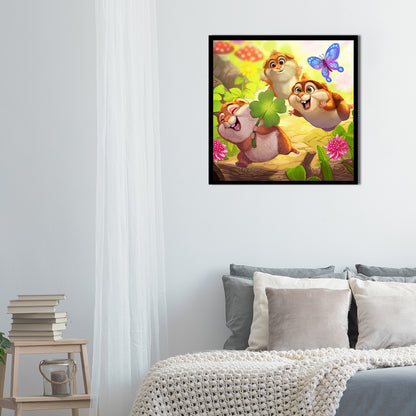 Squirrel - Full Round Drill Diamond Painting 40*40CM