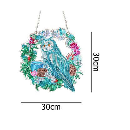 30x30cm 5D DIY Diamond Painting Art Wreath Kit Hanging Craft Home Decor