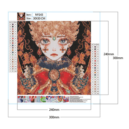 Butterfly Beauty - Full Round Drill Diamond Painting 30*30CM
