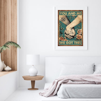 Retro Poster - Full Round Drill Diamond Painting 30*40CM