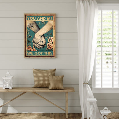 Retro Poster - Full Round Drill Diamond Painting 30*40CM