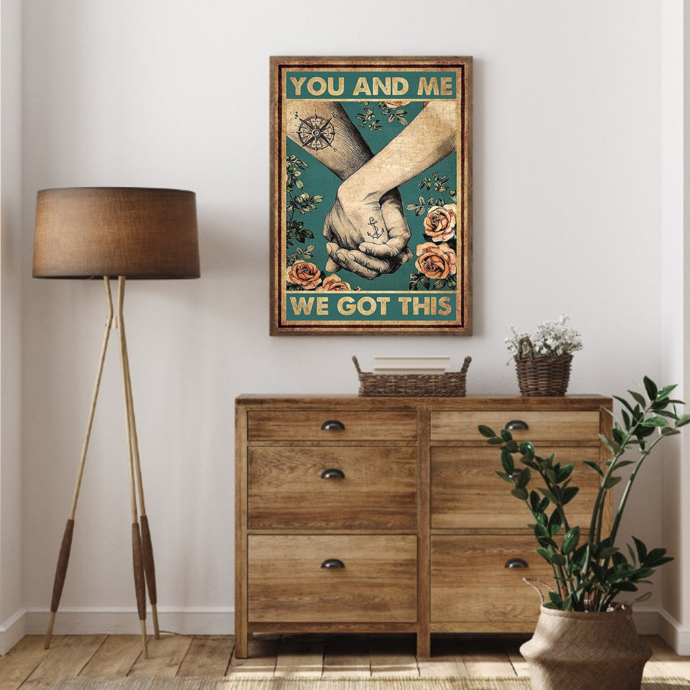 Retro Poster - Full Round Drill Diamond Painting 30*40CM