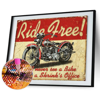 Retro Poster - Full Round Drill Diamond Painting 45*35CM