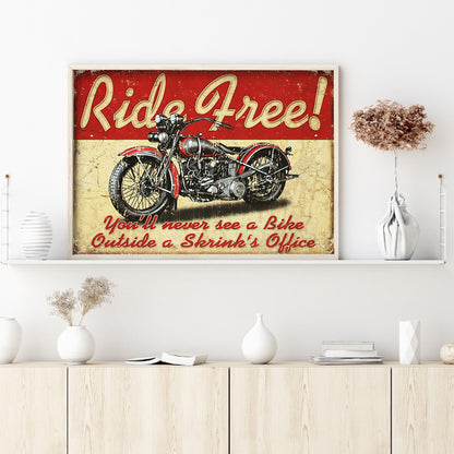 Retro Poster - Full Round Drill Diamond Painting 45*35CM