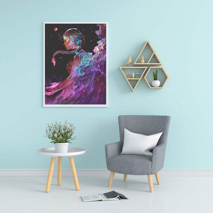 Melancholy Girl - Full Round Drill Diamond Painting 30*40CM