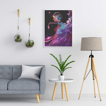 Melancholy Girl - Full Round Drill Diamond Painting 30*40CM