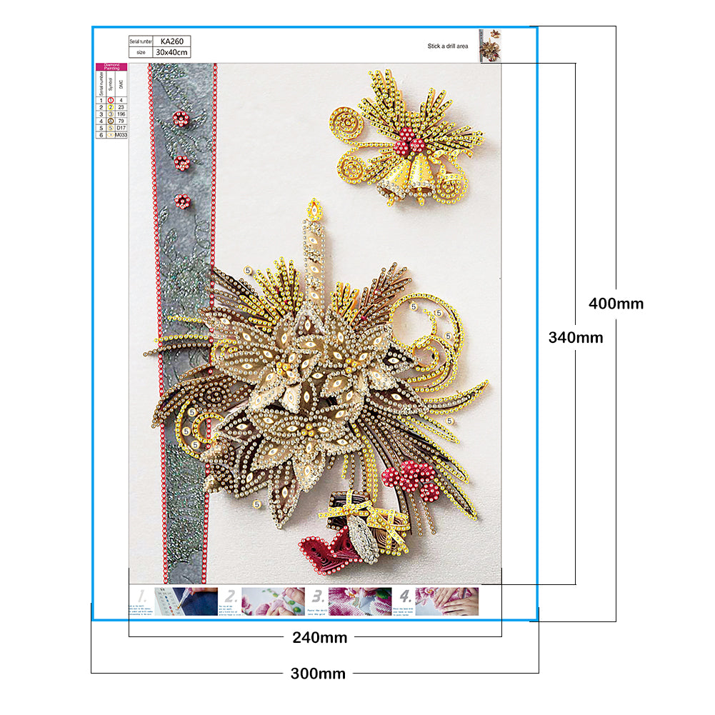Paper Quilling - Special Shaped Drill Diamond Painting 30*40CM