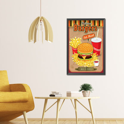 Retro Poster - Full Round Drill Diamond Painting 35*50CM