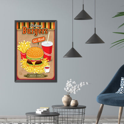 Retro Poster - Full Round Drill Diamond Painting 35*50CM