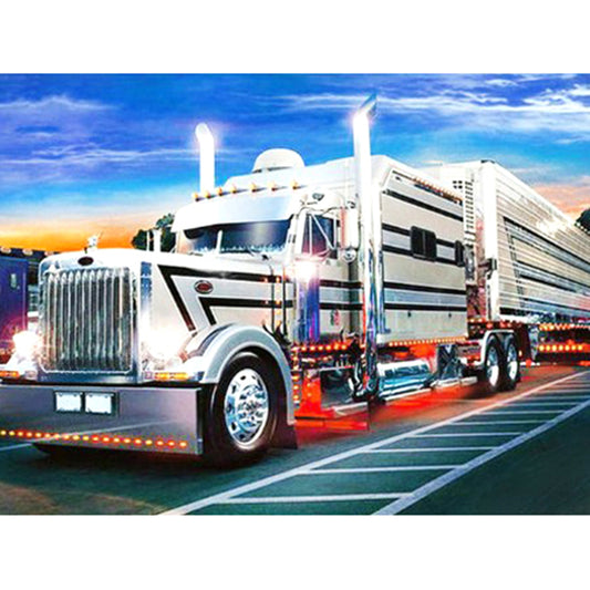 Truck - Full Round Drill Diamond Painting 40*30CM