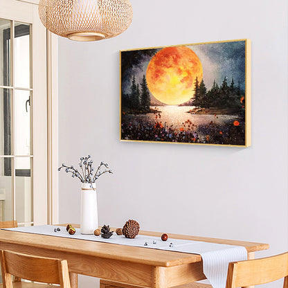 Big Moon - Full Round Drill Diamond Painting 40*30CM