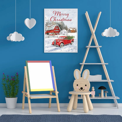 Car Xmas - Full Round Drill Diamond Painting 30*40CM