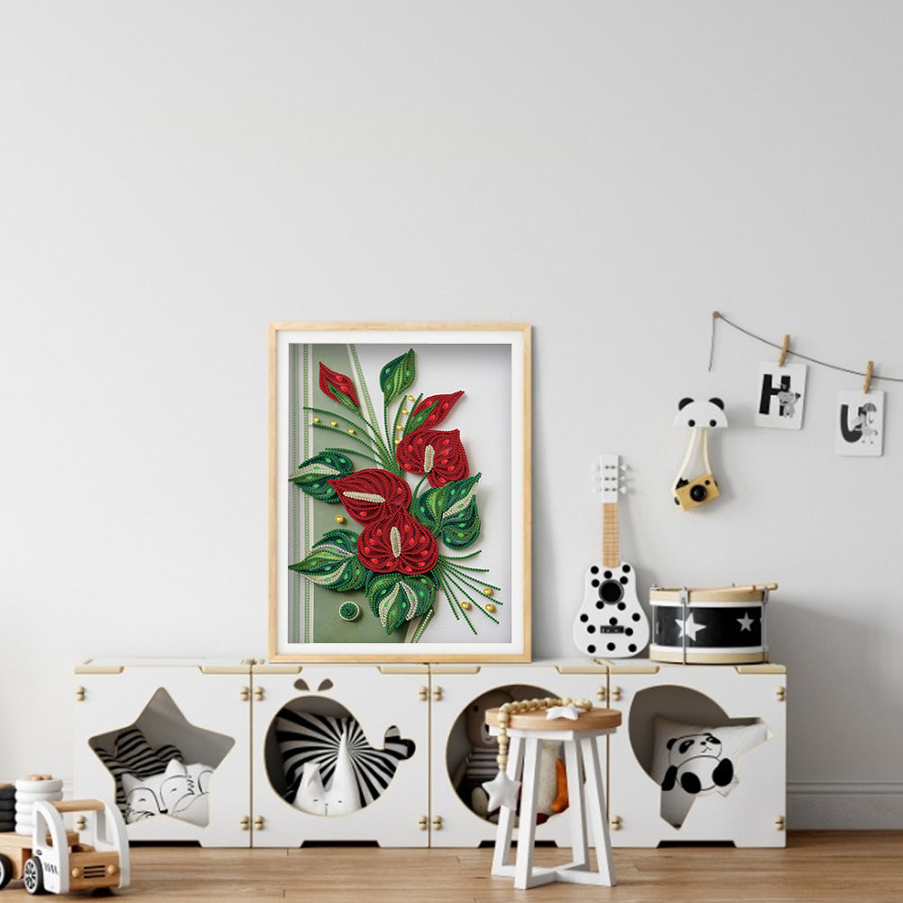 Paper Quilling - Special Shaped Drill Diamond Painting 30*40CM