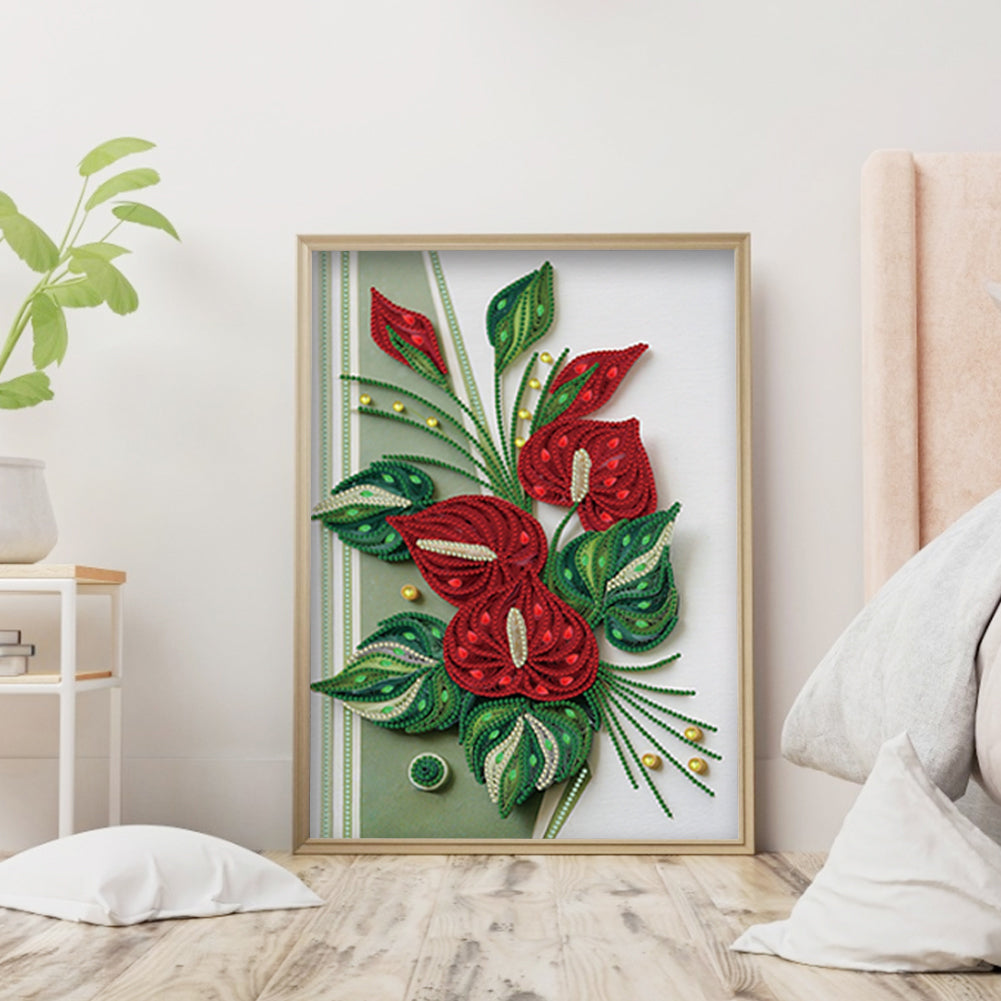 Paper Quilling - Special Shaped Drill Diamond Painting 30*40CM