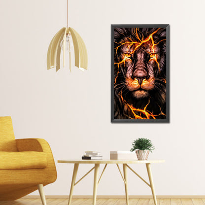 Lion - Full Round Drill Diamond Painting 40*70CM