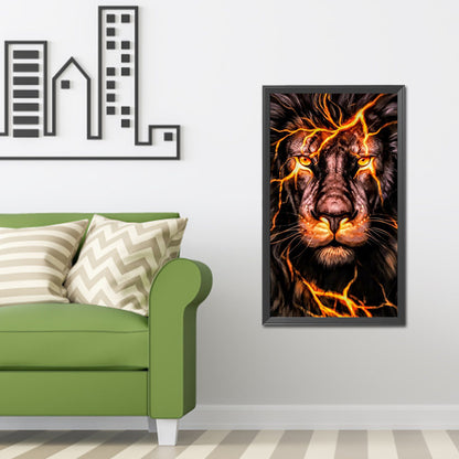 Lion - Full Round Drill Diamond Painting 40*70CM