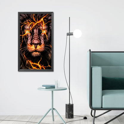 Lion - Full Round Drill Diamond Painting 40*70CM