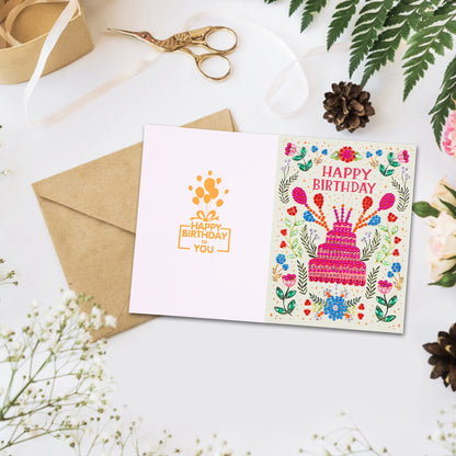 Special Shaped 5D Diamond Painting Happy Birthday Cards DIY Postcards Set