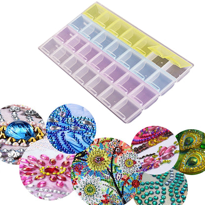 Portable Diamond Painting Storage Box Shockproof Beads Case Accessories