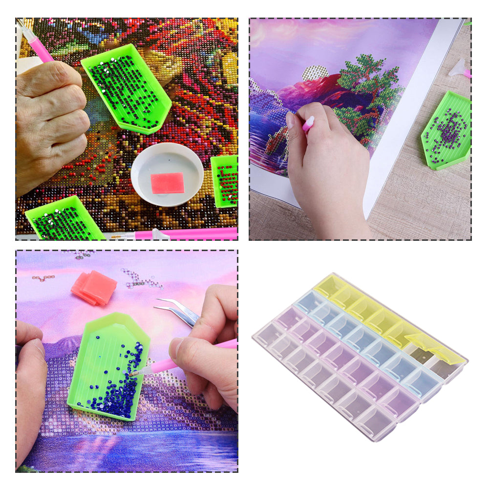Portable Diamond Painting Storage Box Shockproof Beads Case Accessories