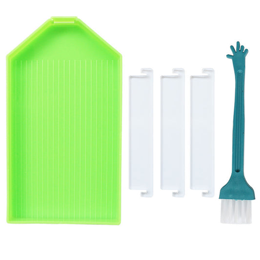 Diamond Painting Plastic Bead Sorting Trays with Slot Nail Art Dotting Tool