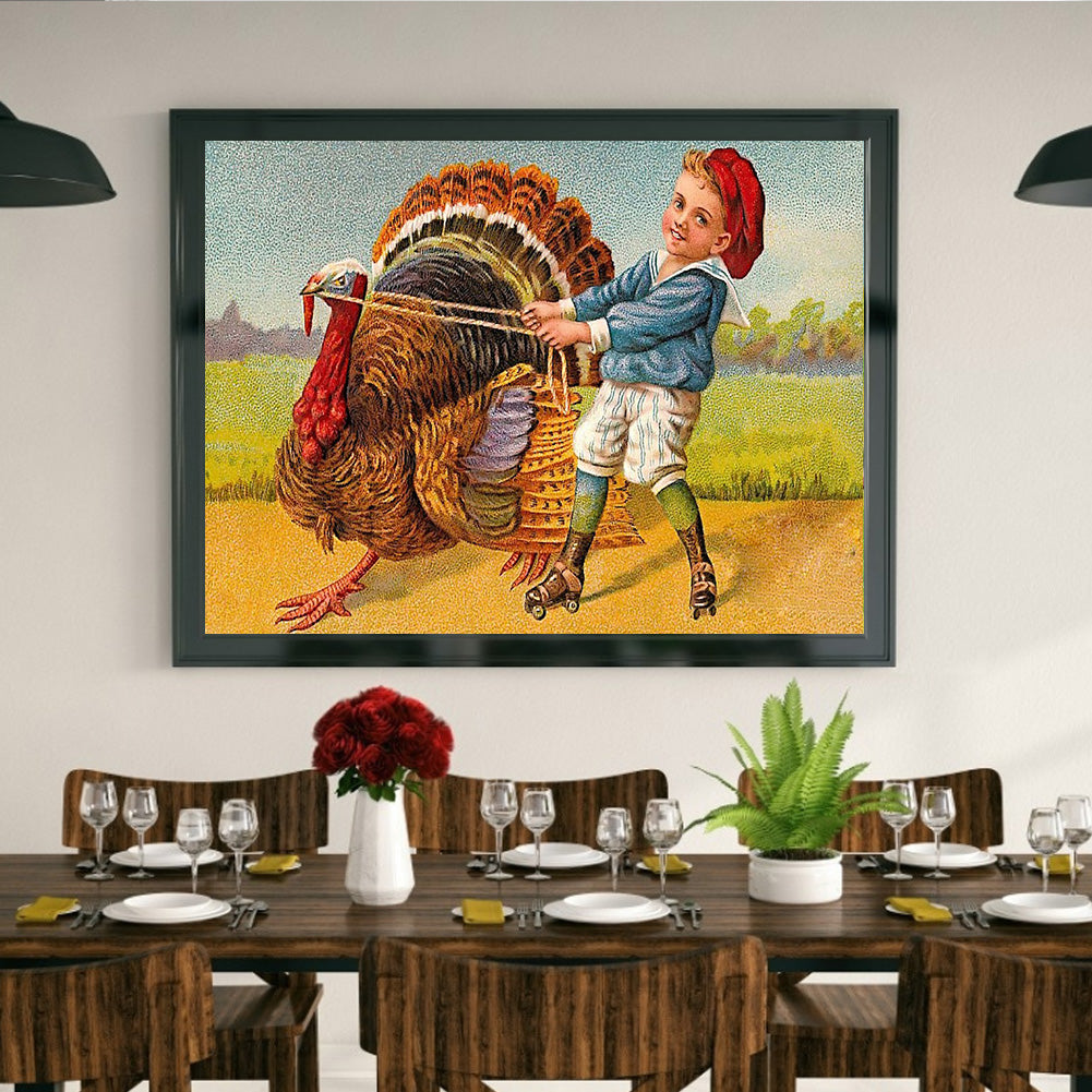Turkey - Full Round Drill Diamond Painting 40*30CM