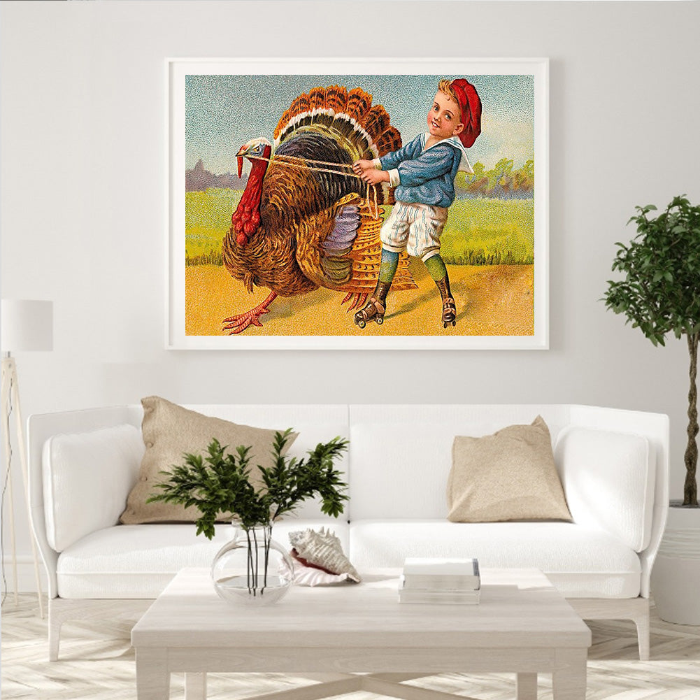 Turkey - Full Round Drill Diamond Painting 40*30CM