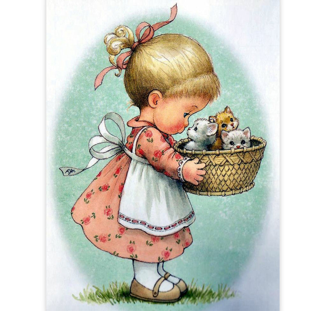 Baby - Full Round Drill Diamond Painting 30*40CM