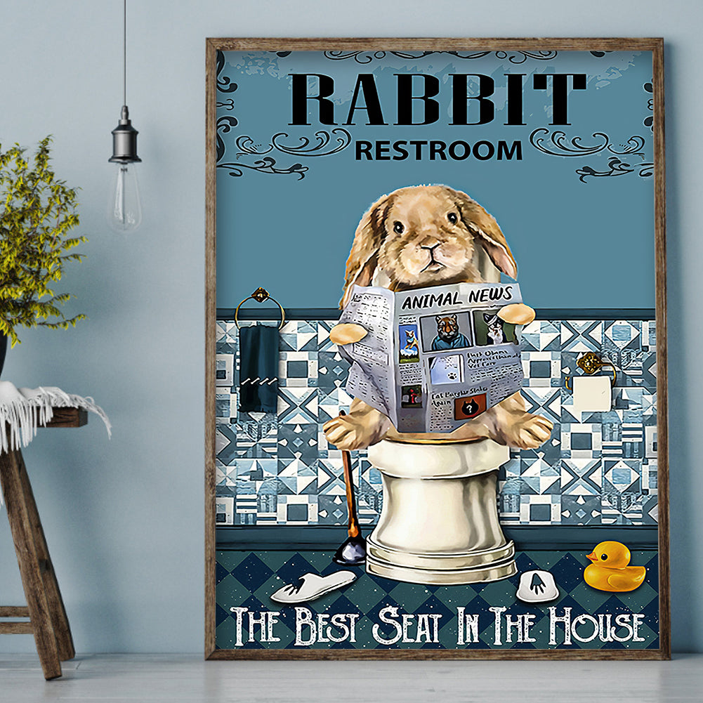 Wacky Bathroom - Full Round Drill Diamond Painting 30*40CM
