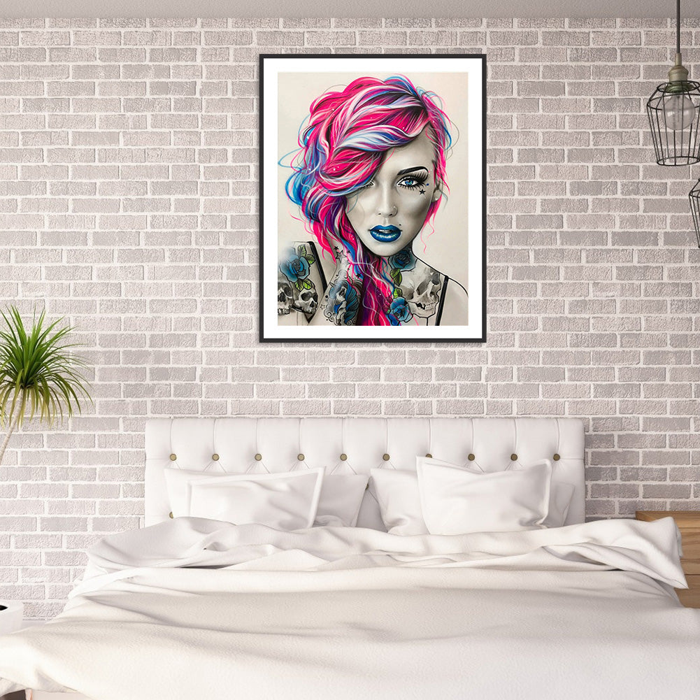 Tattoo Women - Full Square Drill Diamond Painting 40*50CM