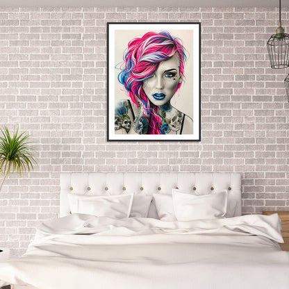 Tattoo Women - Full Square Drill Diamond Painting 40*50CM