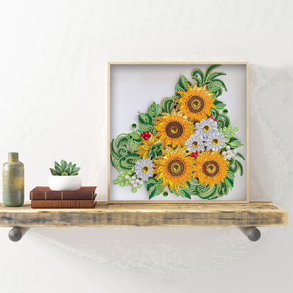 Flower - Special Shaped Drill Diamond Painting 30*30CM