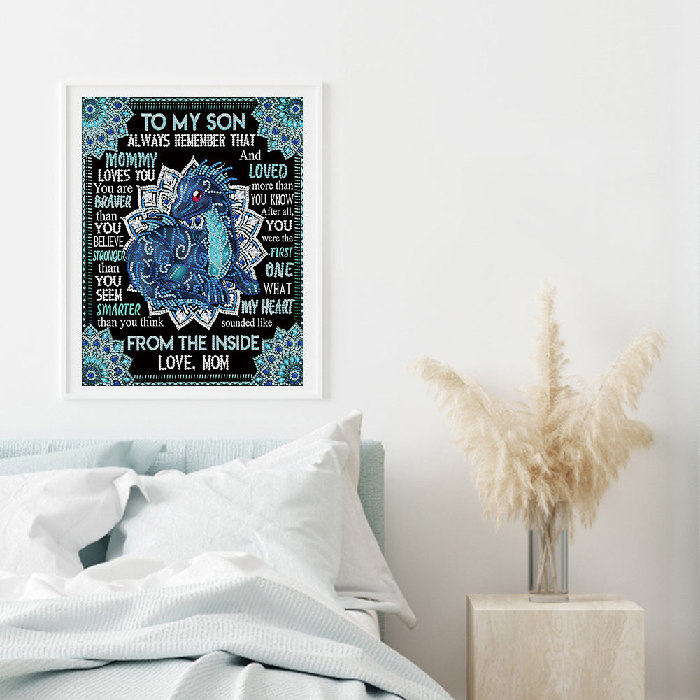 Letters - Special Shaped Drill Diamond Painting 30*40CM