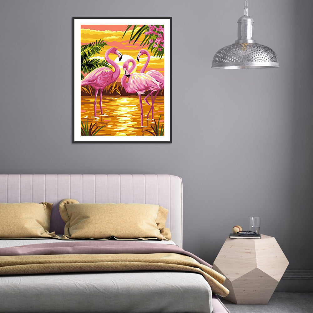 Flamingo - Full Square Drill Diamond Painting 30*40CM