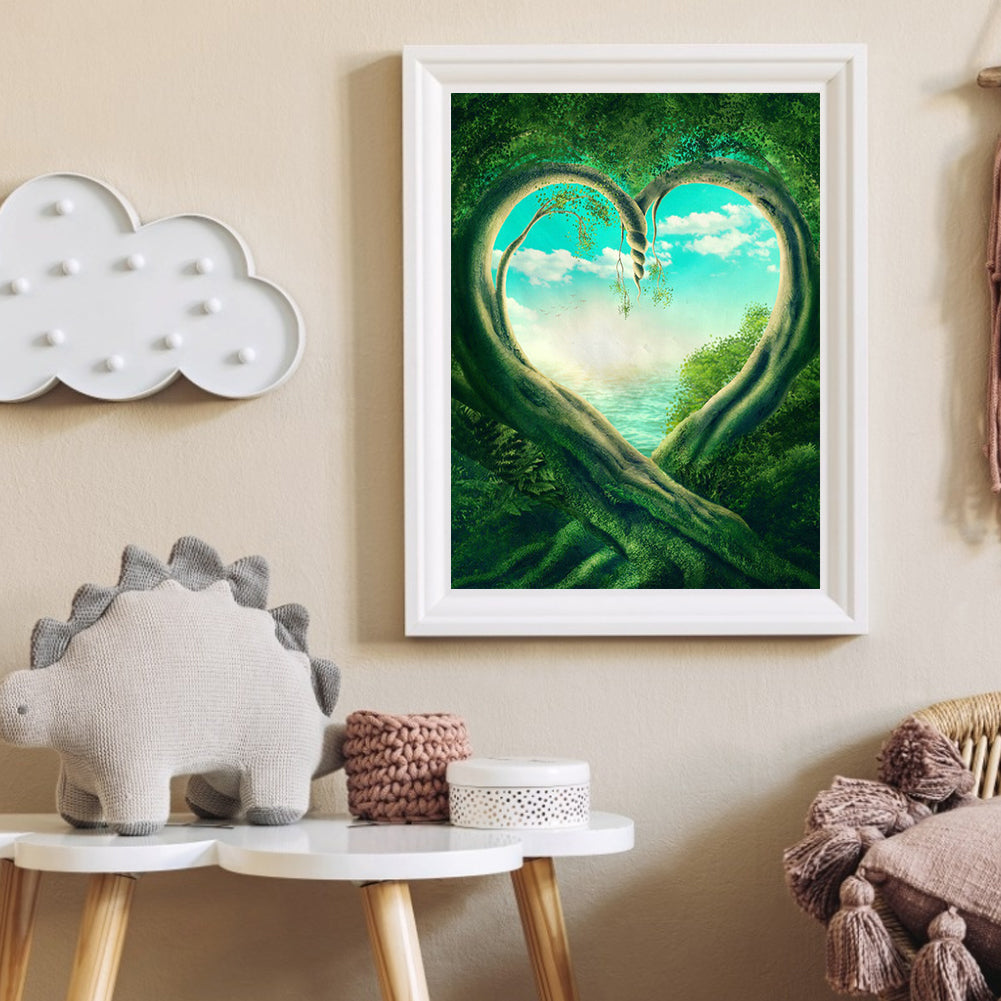 Butterfly Letter - Full Round Drill Diamond Painting 30*40CM
