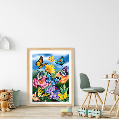 Butterfly - Full Round Drill Diamond Painting 30*40CM
