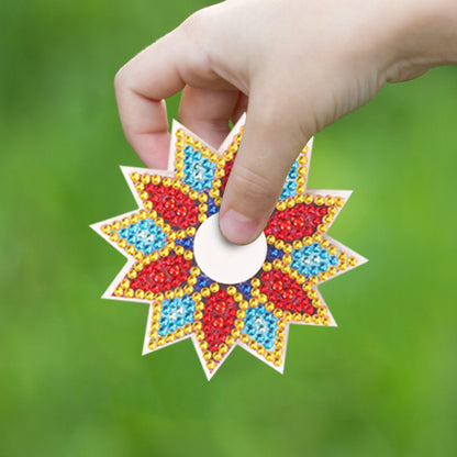 Double Sided DIY Diamond Painting Spinner Fingertip Gyro Relief Stress Toys