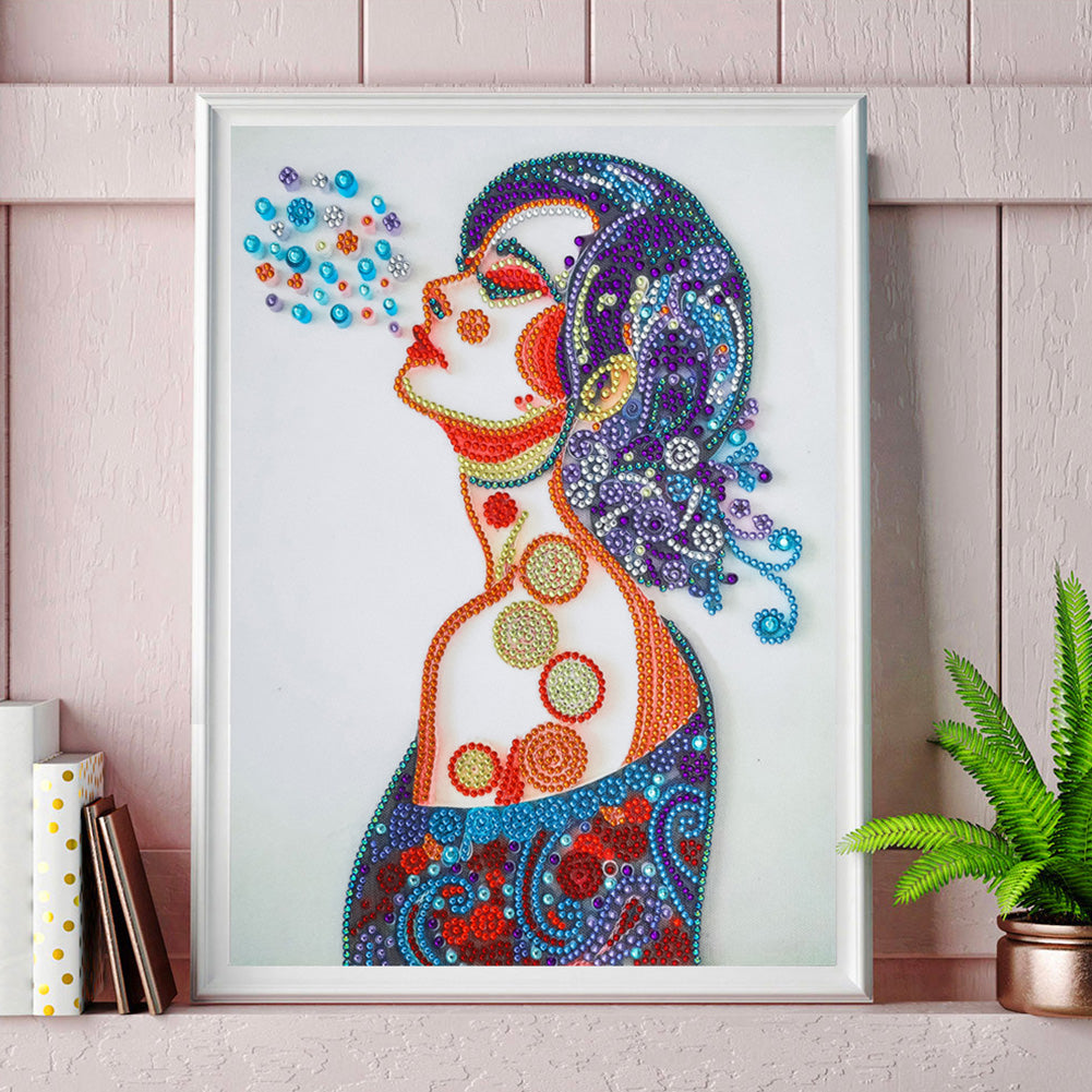 Portrait - Special Shaped Drill Diamond Painting 30*40CM