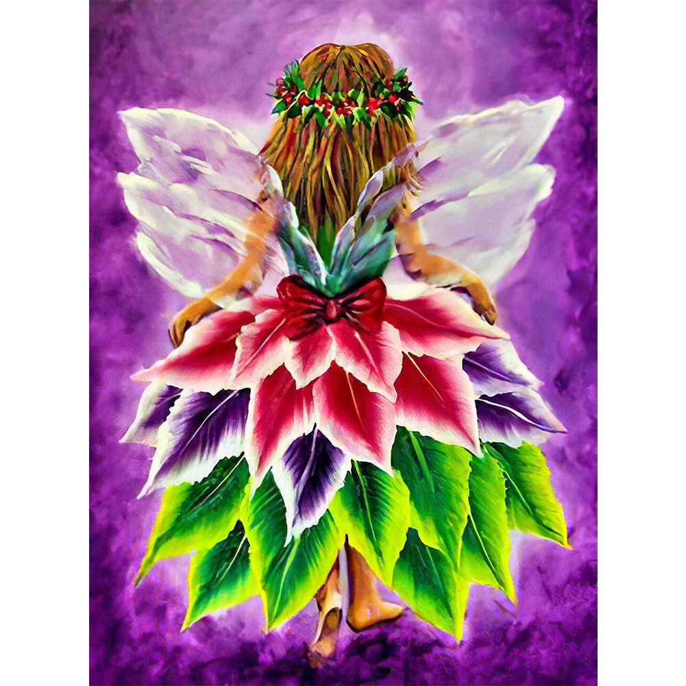Leaves Fairy - Full Round Drill Diamond Painting 30*40CM