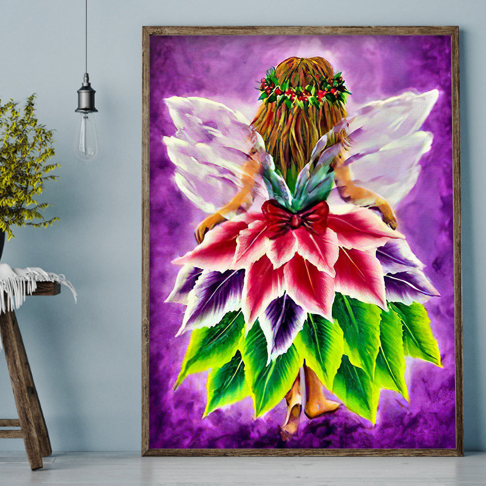 Leaves Fairy - Full Round Drill Diamond Painting 30*40CM