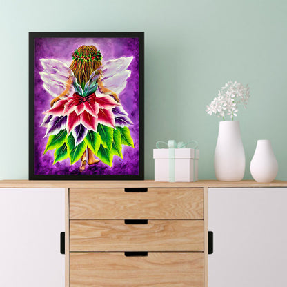 Leaves Fairy - Full Round Drill Diamond Painting 30*40CM