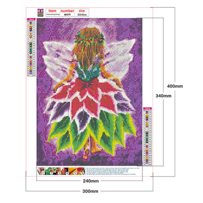 Leaves Fairy - Full Round Drill Diamond Painting 30*40CM