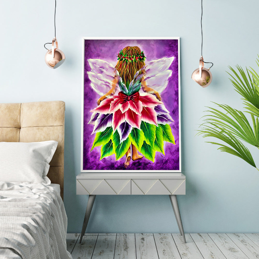 Leaves Fairy - Full Round Drill Diamond Painting 30*40CM