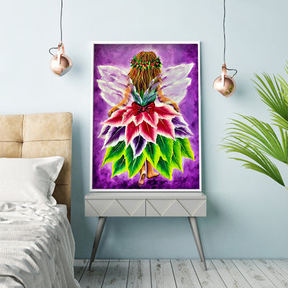 Leaves Fairy - Full Round Drill Diamond Painting 30*40CM