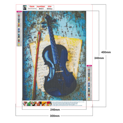 Violin - Full Round Drill Diamond Painting 30*40CM
