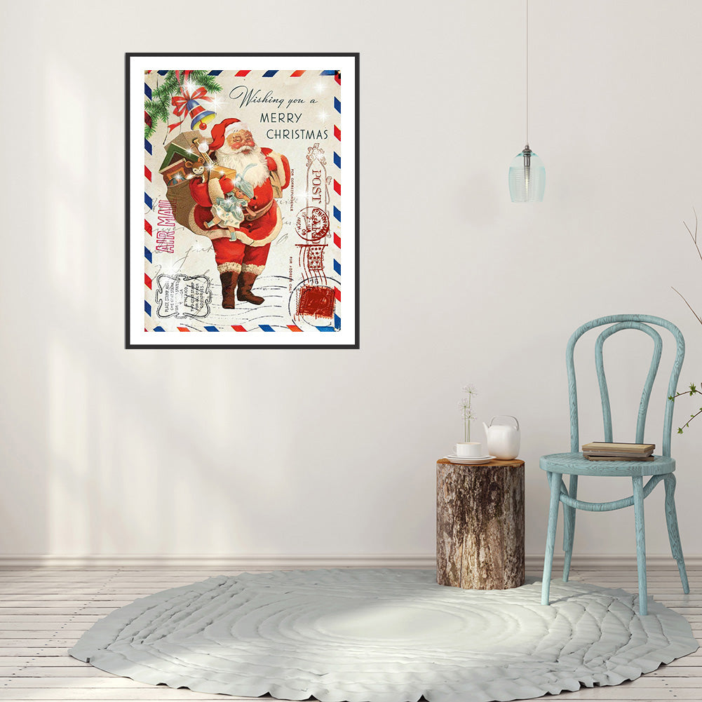 Santa Claus - Full Round Drill Diamond Painting 30*40CM