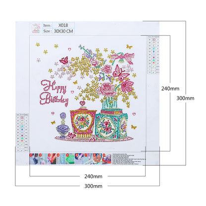 Plant Animal - Special Shaped Drill Diamond Painting 30*30CM