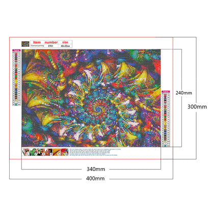 Datura - Full Round Drill Diamond Painting 40*30CM