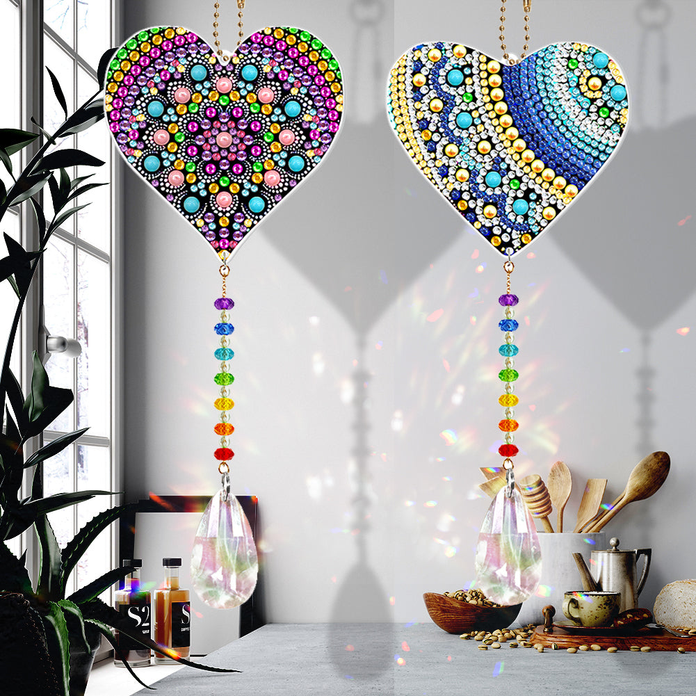DIY Special Shaped Crystal Drill Diamond Painting Kit Hanging Pendant Craft