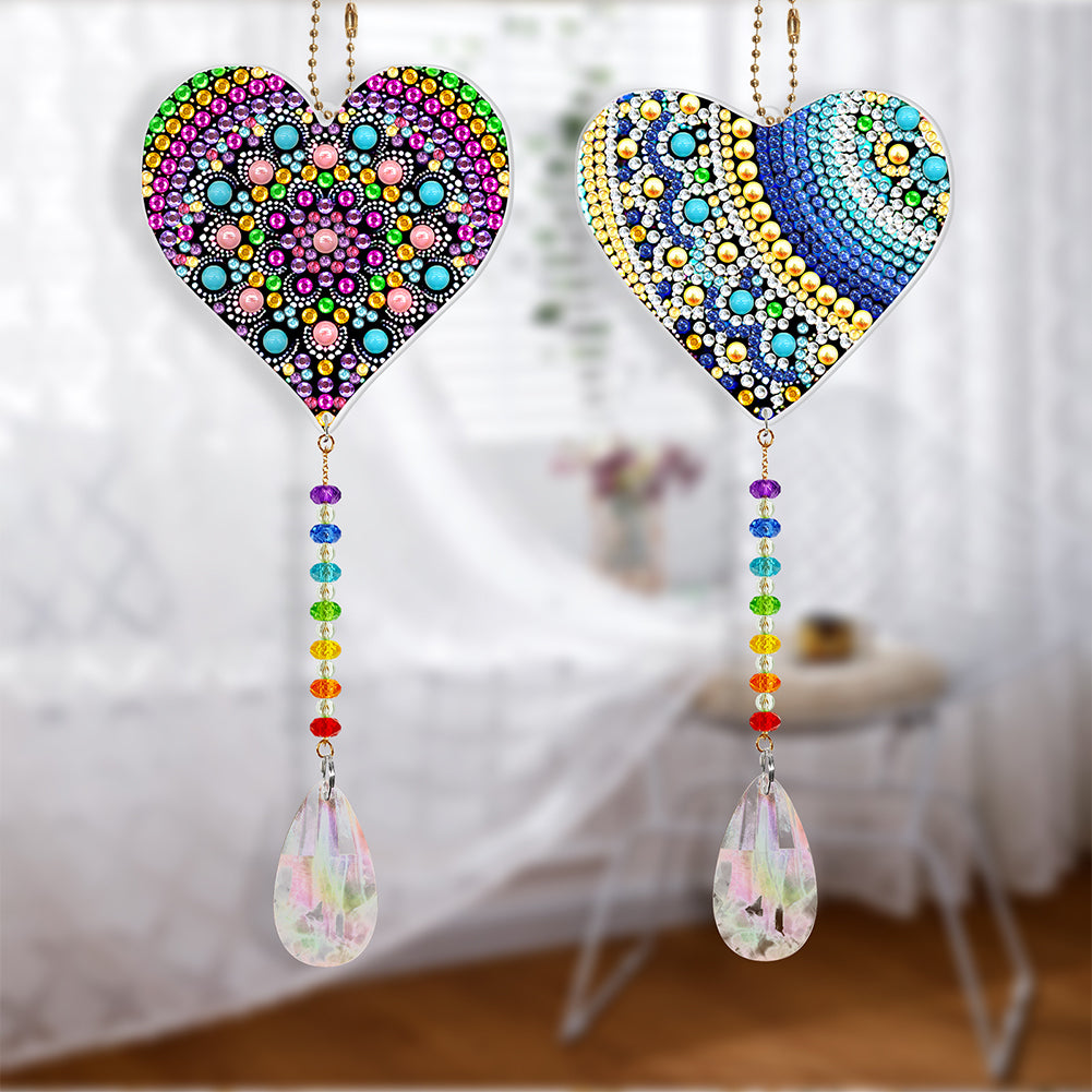 DIY Special Shaped Crystal Drill Diamond Painting Kit Hanging Pendant Craft